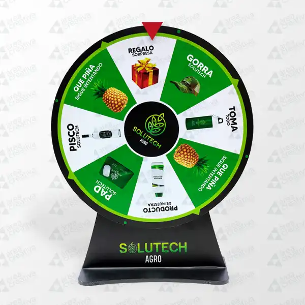 Ruleta publicitaria de mesa basica