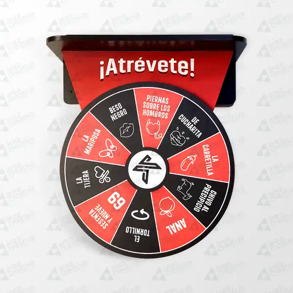 Ruleta publicitaria de pared